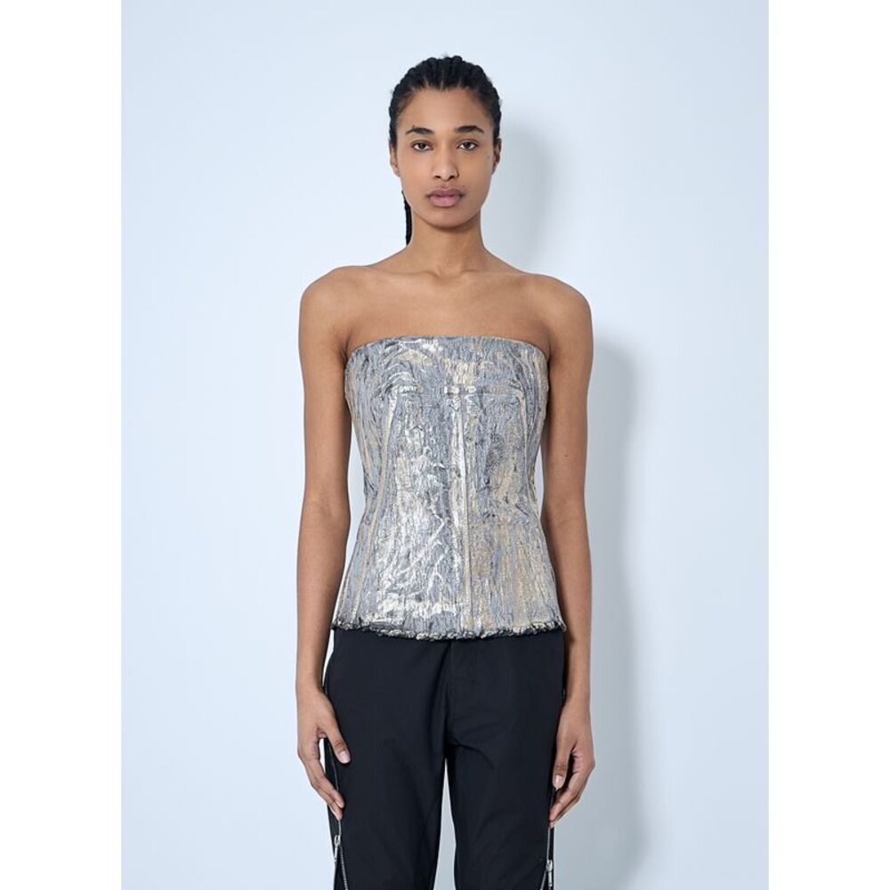 Rick Owens Women Denim Bustier Top